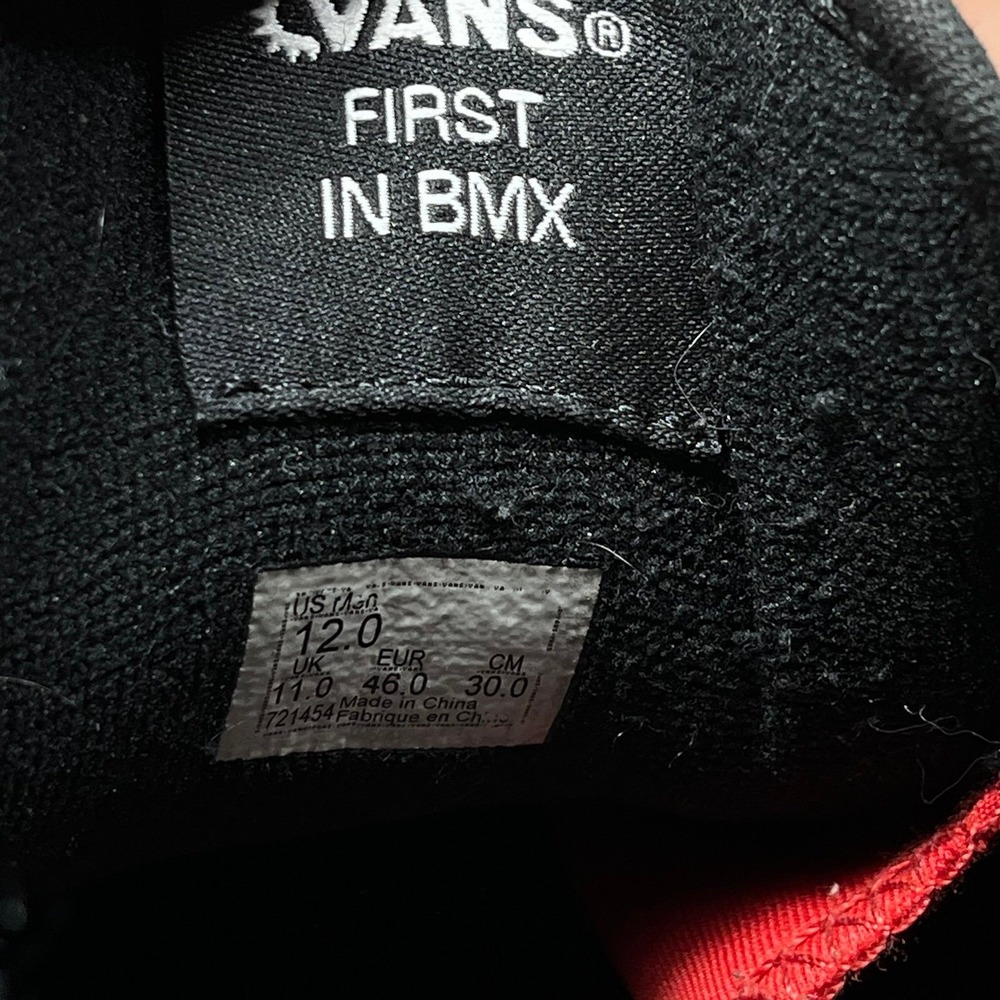 Vans BMX Style 114 Fast And Loose Men's Black Shoes - Men's Size 12 - Picture 9 of 9